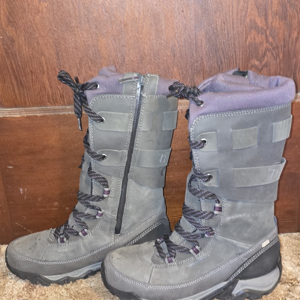 Merrell Polarand Rove Gray Calf Height Boots